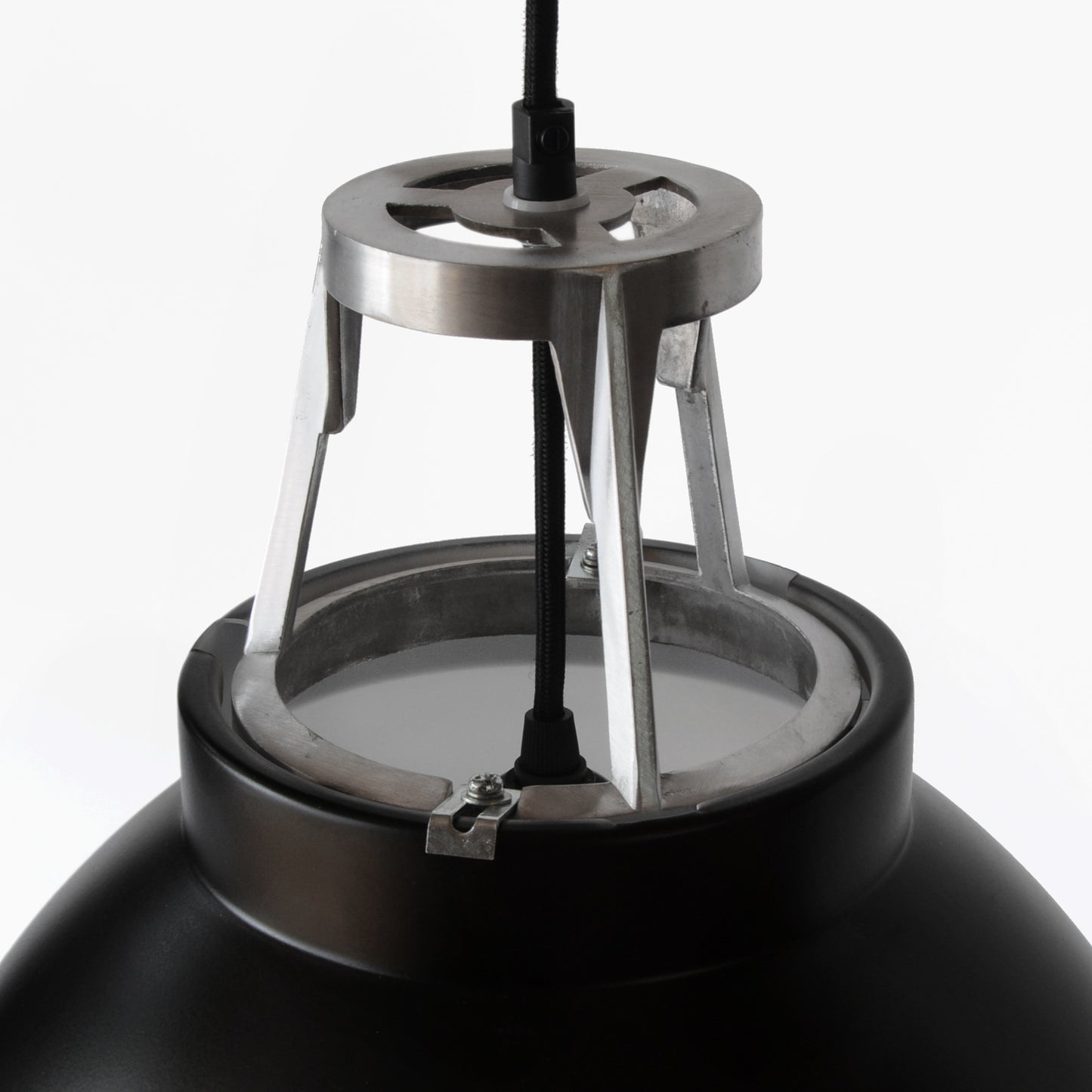 Titan Size 1 Pendant - Matt Black / White
